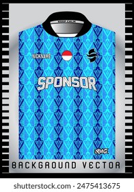 Background vector, jersey sport shirt template design for soccer Sport, basket ball, running uniform in front view, Shirt mockup Vector, design very simple and easy to custom