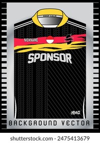 Background vector, jersey sport shirt template design for soccer Sport, basket ball, running uniform in front view, Shirt mockup Vector, design very simple and easy to custom