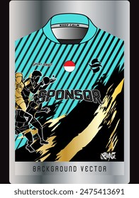 Background vector, jersey sport shirt template design for soccer Sport, basket ball, running uniform in front view, Shirt mockup Vector, design very simple and easy to custom