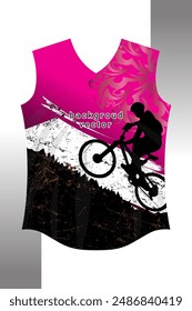Background vector, jersey sport shirt template design for soccer Sport, basket ball, running uniform in front view, Shirt mockup Vector, design very simple and easy to custom