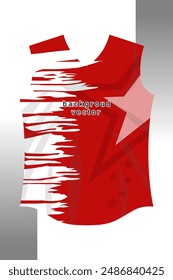 Background vector, jersey sport shirt template design for soccer Sport, basket ball, running uniform in front view, Shirt mockup Vector, design very simple and easy to custom
