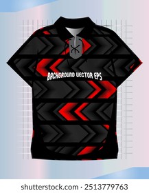 Background vector, jersey sport shirt template design for soccer Sport, basket ball, running uniform in front view, Shirt mockup Vector, design very simple and easy to custom