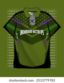 Background vector, jersey sport shirt template design for soccer Sport, basket ball, running uniform in front view, Shirt mockup Vector, design very simple and easy to custom
