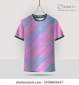 Background vector, jersey sport shirt template design for soccer Sport, basket ball, running uniform in front view, Shirt mockup Vector, design very simple and easy to custom