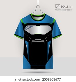 Background vector, jersey sport shirt template design for soccer Sport, basket ball, running uniform in front view, Shirt mockup Vector, design very simple and easy to custom