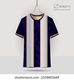 Background vector, jersey sport shirt template design for soccer Sport, basket ball, running uniform in front view, Shirt mockup Vector, design very simple and easy to custom