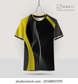 Background vector, jersey sport shirt template design for soccer Sport, basket ball, running uniform in front view, Shirt mockup Vector, design very simple and easy to custom