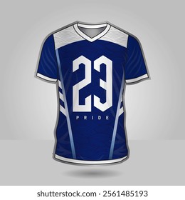 Background vector, jersey sport shirt template design for soccer Sport, basket ball, running uniform in front view, Shirt mockup Vector, design very simple and easy to custom