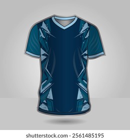 Background vector, jersey sport shirt template design for soccer Sport, basket ball, running uniform in front view, Shirt mockup Vector, design very simple and easy to custom