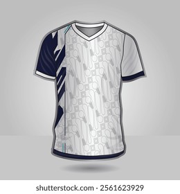 Background vector, jersey sport shirt template design for soccer Sport, basket ball, running uniform in front view, Shirt mockup Vector, design very simple and easy to custom