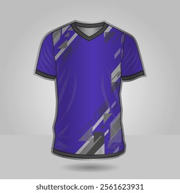 Background vector, jersey sport shirt template design for soccer Sport, basket ball, running uniform in front view, Shirt mockup Vector, design very simple and easy to custom