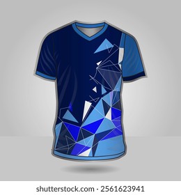 Background vector, jersey sport shirt template design for soccer Sport, basket ball, running uniform in front view, Shirt mockup Vector, design very simple and easy to custom