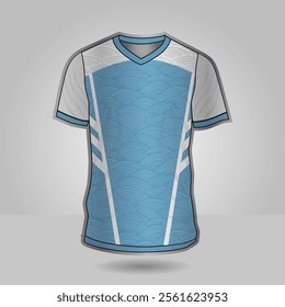 Background vector, jersey sport shirt template design for soccer Sport, basket ball, running uniform in front view, Shirt mockup Vector, design very simple and easy to custom