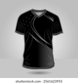 Background vector, jersey sport shirt template design for soccer Sport, basket ball, running uniform in front view, Shirt mockup Vector, design very simple and easy to custom