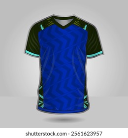 Background vector, jersey sport shirt template design for soccer Sport, basket ball, running uniform in front view, Shirt mockup Vector, design very simple and easy to custom