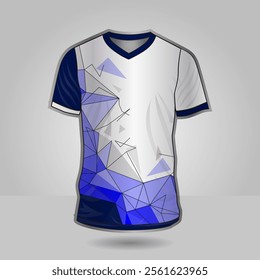 Background vector, jersey sport shirt template design for soccer Sport, basket ball, running uniform in front view, Shirt mockup Vector, design very simple and easy to custom