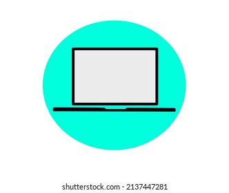 Background vector of laptop isolated design 