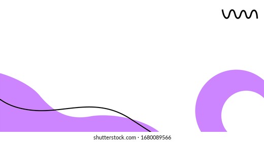 background vector for modern banners with purple curves