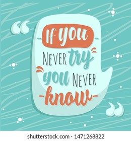 background vector with motivated quote