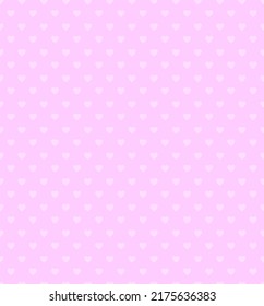 Background vector in pink heart, pattern seamless vector.