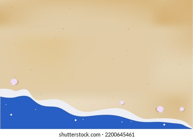 Background vector. Pool banner, sea landscape poster. isolated background