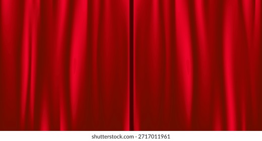 Background vector red curtain style. Modern Dynamic light vivid trendy color