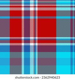 Background vector seamless of fabric tartan texture with a check pattern plaid textile in red and bright colors.