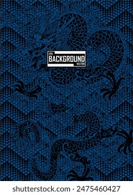 background Vector soccer jersey dragon design for sublimation