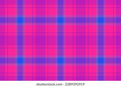 Background vector tartan. Textile plaid fabric. Texture check seamless pattern in violet and magenta colors.