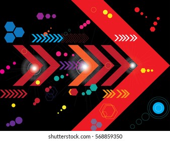 Background vector technology in the concept of progress.