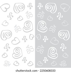 background vector valentine with soft color background illustration: valentine, love icon, heart icon, butterfly icon, leaf, beautiful and elegant