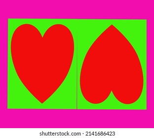 Background vector wallpaper illustration of heart design graphic art style 