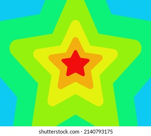 Background vector wallpaper illustration of star colorful art design pattern graphic style 