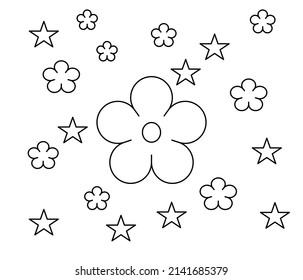 Background vector wallpaper illustration of star design art style graphic design 