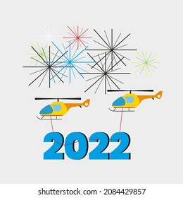 Background vector welcome new year 2022 