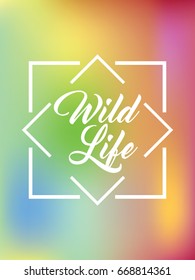 Background Vector Wild Life Colorful