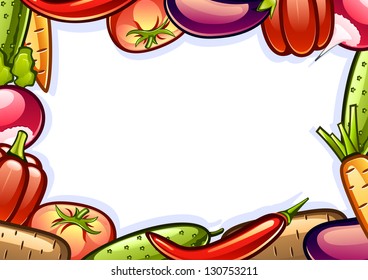 background with vegetables