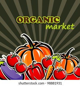 background with vegetables