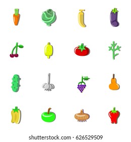 Background with vegetables and fruits.