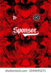 background vektor Soccer jersey design for sublimation