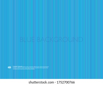 Background with vertical blue stripes. Vector graphics. Notebook cover.