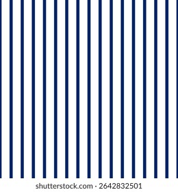 Background with vertical blue and white stripes. Seamless and repeating pattern. Smooth straight stripes. Vector illustration.