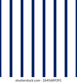 Background with vertical blue and white stripes. Seamless and repeating pattern. Smooth straight stripes. Vector illustration.