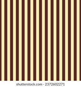 Fondo de rayas verticales de tonos chocolate.  Colores de chocolate marrón y blanco. Patrón vectorial de repetición sin inconvenientes. 
