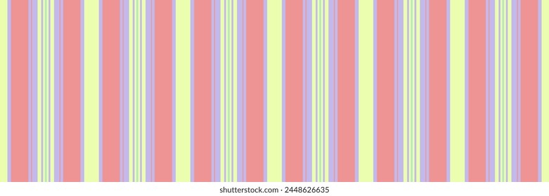 Up background vertical vector, manufactory textile stripe texture. Grungy fabric seamless pattern lines in light and lime color.