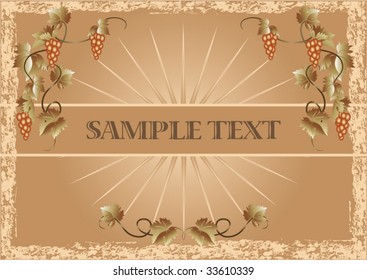 Background with vine ornament