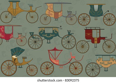 Hintergrund mit Vintage-Wagen