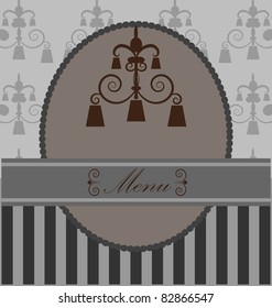background  with  vintage design elemenet
