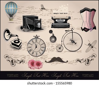 background with vintage elements