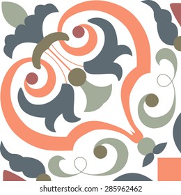 Background vintage flower. floral pattern. Abstract wallpaper. Texture royal vector. Fabric illustration.